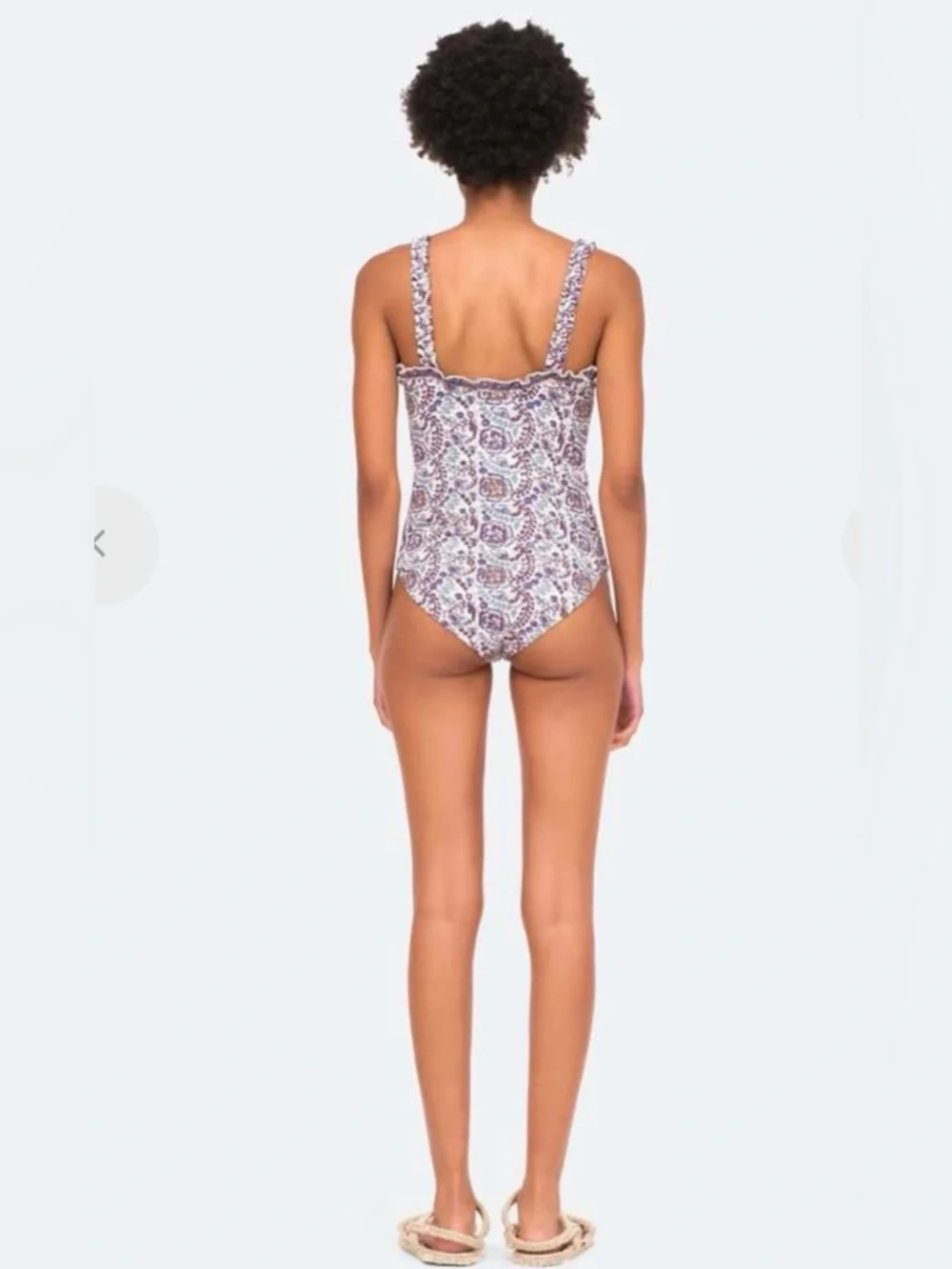Sea New York Rosita Border Print One‎ Piece Swimsuit In Purple Size S